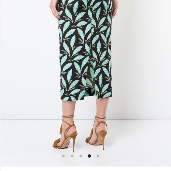 Diane von furstenburg midi leaf print skirt - Picture 4 of 4